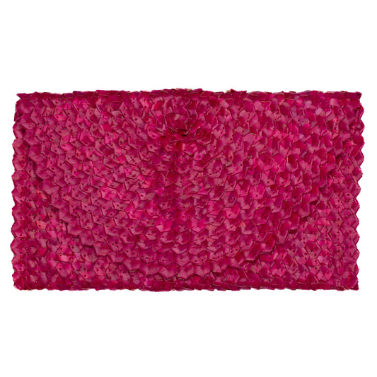 Pandan Leaf Clutch Purse - Pink