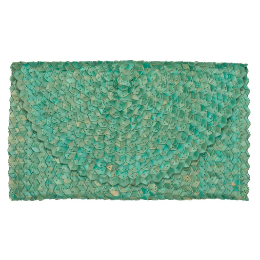 Pandan Leaf Clutch Purse - Teal