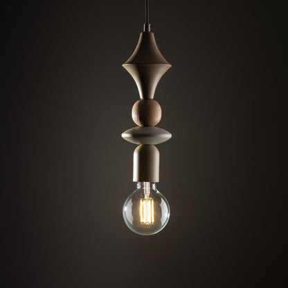 TOWER Wood Pendant Light for Kitchen Island, Bedside & Reading Nook