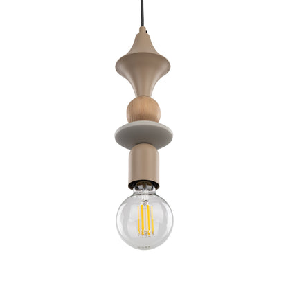 TOWER Wood Pendant Light for Kitchen Island, Bedside & Reading Nook