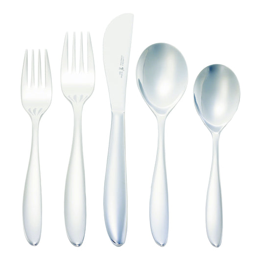 HENCKELS Venicia 45 Piece Flatware Set Polished