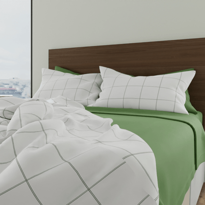 Essential Organic Percale Collection Duvet Cover & Pillowcase Set