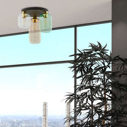 MARCO Mid-Century Modern 3-Light Flush Mount for Living Room, Kitchen & Dining