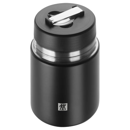 ZWILLING Thermo Food Jar, 700 mL, Stainless Steel, Black