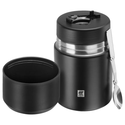 ZWILLING Thermo Food Jar, 700 mL, Stainless Steel, Black