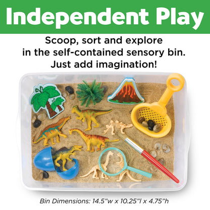 Faber-Castell / Creativity for Kids - Sensory Bin Dinosaur Dig Activity Bin - Ages 3+