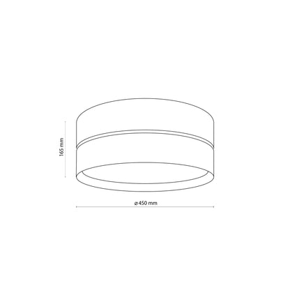 NICOL Scandinavian Flush Mount Ceiling Light for Hallway, Bedroom & Kitchen