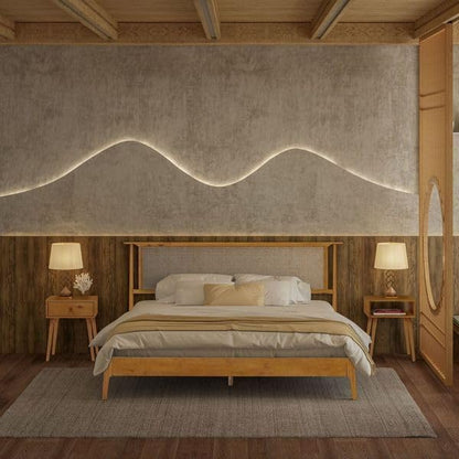 Ruby Natural Rattan Bed Frame