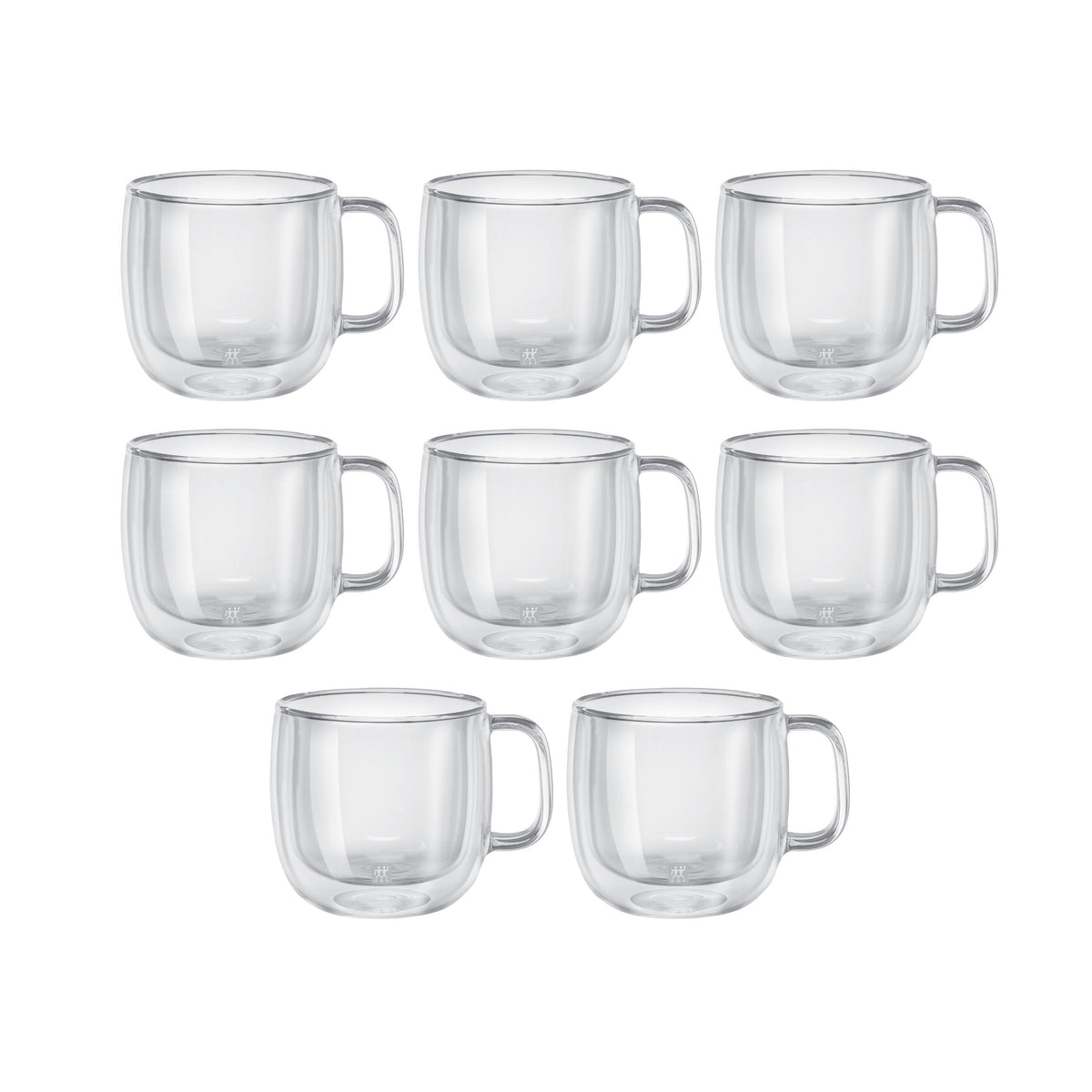 ZWILLING Sorrento Plus 8 Piece Cappuccino Mug Set - Value Pack, Transparent