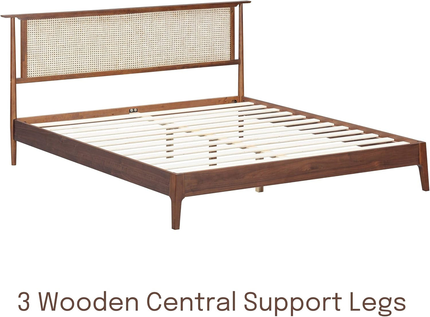 Ruby Natural Rattan Bed Frame