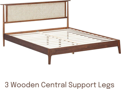 Ruby Natural Rattan Bed Frame