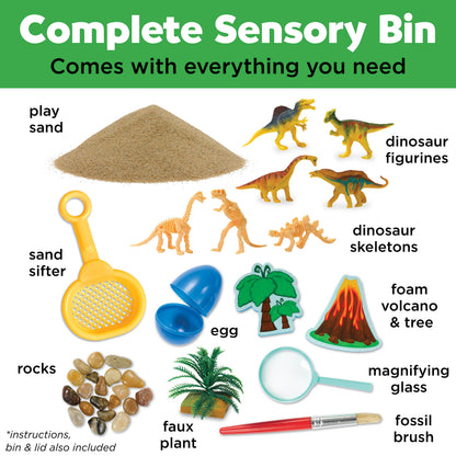 Faber-Castell / Creativity for Kids - Sensory Bin Dinosaur Dig Activity Bin - Ages 3+