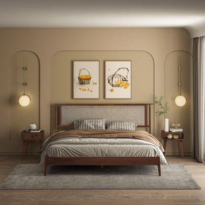 Ruby Natural Rattan Bed Frame