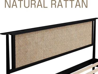 Ruby Natural Rattan Bed Frame