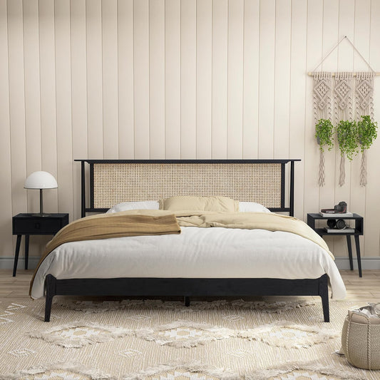 Ruby Natural Rattan Bed Frame