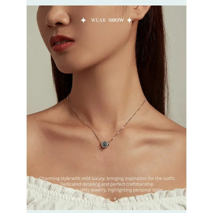 925 Sterling Silver Blue Crystal Evil Eye Necklace | Lucky Eye Neck Chain | Women'S Birthday Gift Fine Jewelry