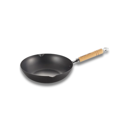 Yoshikawa Cook-Pal Ren 20cm Nitrided Carbon Steel Deep Frying Pan