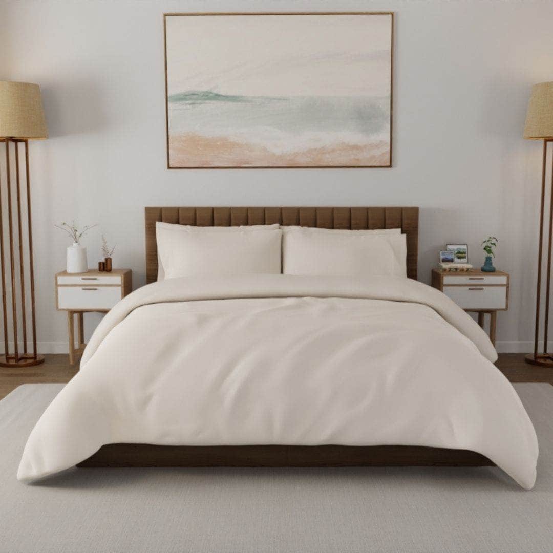Essential Organic Percale Collection Duvet Cover & Pillowcase Set
