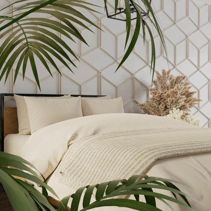 Essential Organic Percale Collection Duvet Cover & Pillowcase Set