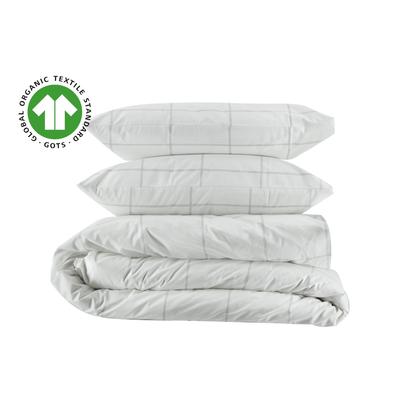 Essential Organic Percale Collection Duvet Cover & Pillowcase Set