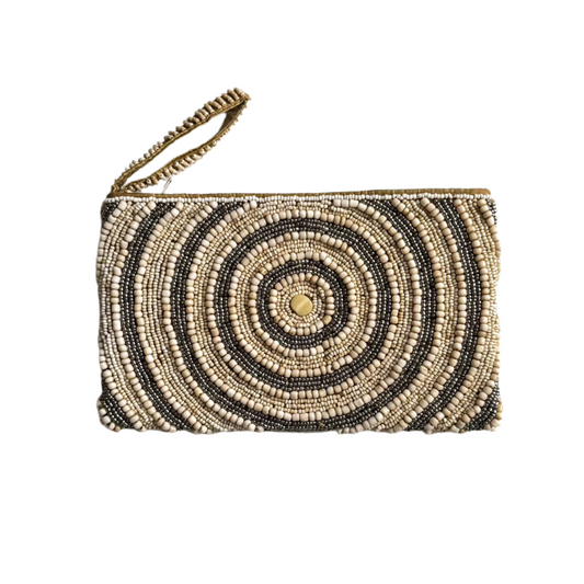 Beaded Circle Clutch