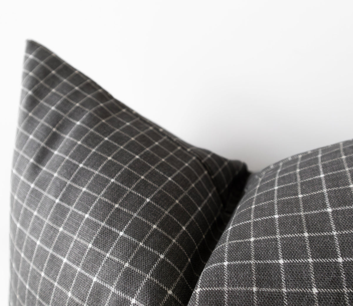 Theron | Grey Gridlock Pillow Cover