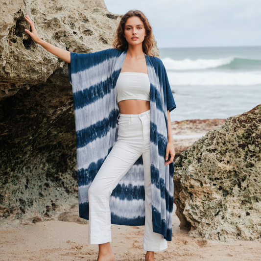 Stripey Kimono - Monochrome