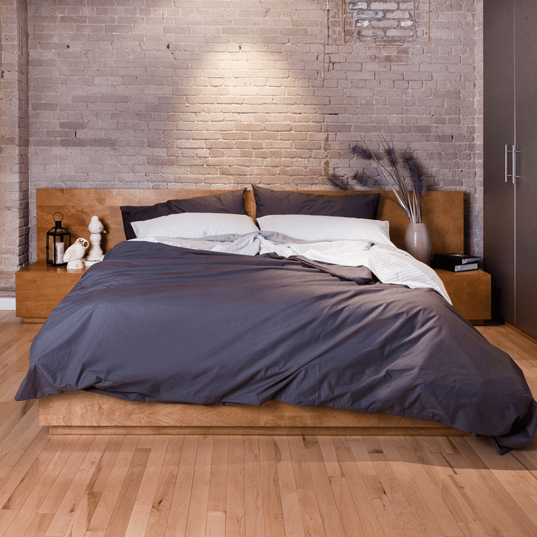 Essential Organic Percale Collection Duvet Cover & Pillowcase Set