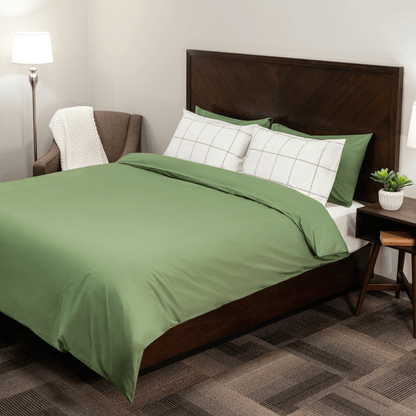 Essential Organic Percale Collection Duvet Cover