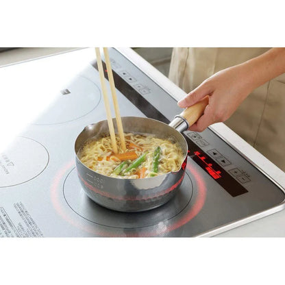 Yoshikawa Yukihira Saucepan 16cm – Stainless Steel Pot | Made in japan