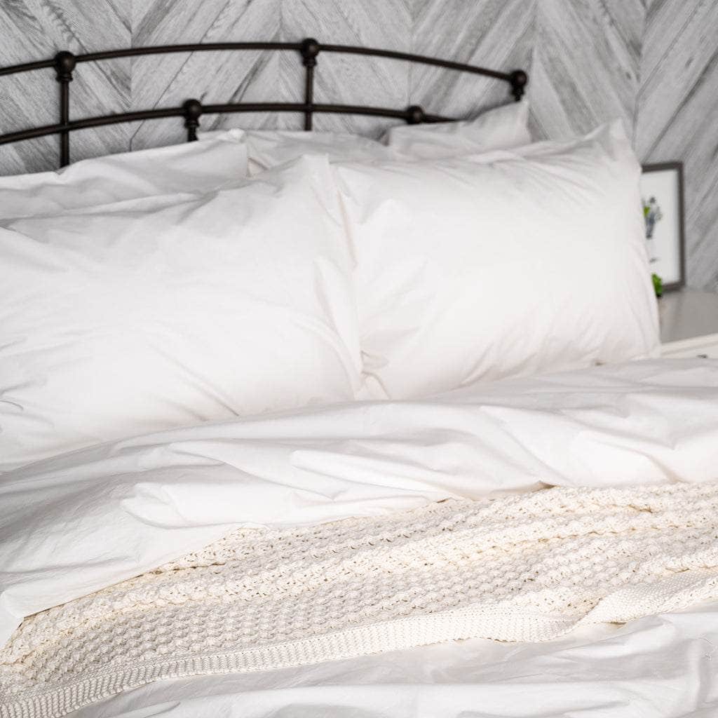 Essential Organic Percale Collection Duvet Cover & Pillowcase Set