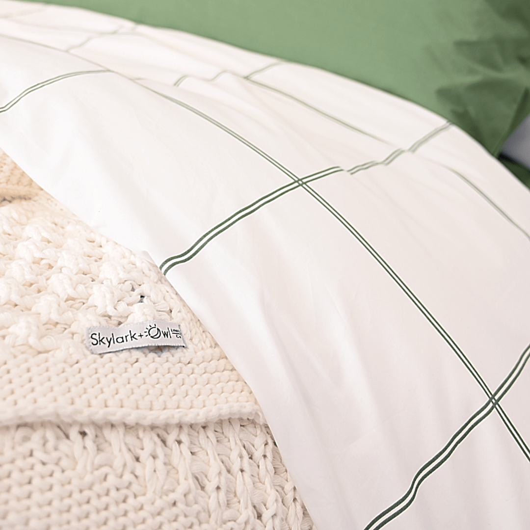 Essential Organic Percale Collection Duvet Cover & Pillowcase Set
