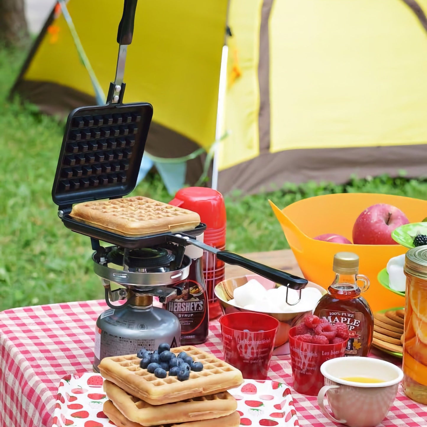 Yoshikawa Hot Waffle Maker – Japanese Stovetop Waffle Iron (Gas Stove Only)