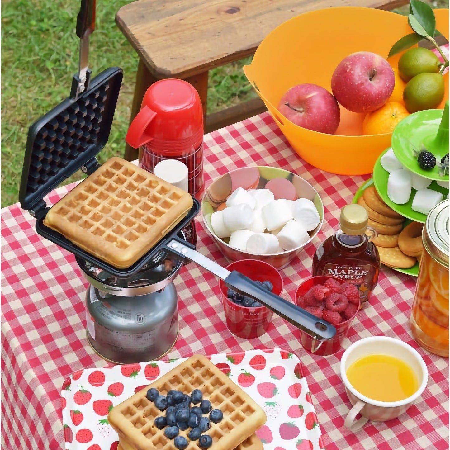 Yoshikawa Hot Waffle Maker – Japanese Stovetop Waffle Iron (Gas Stove Only)