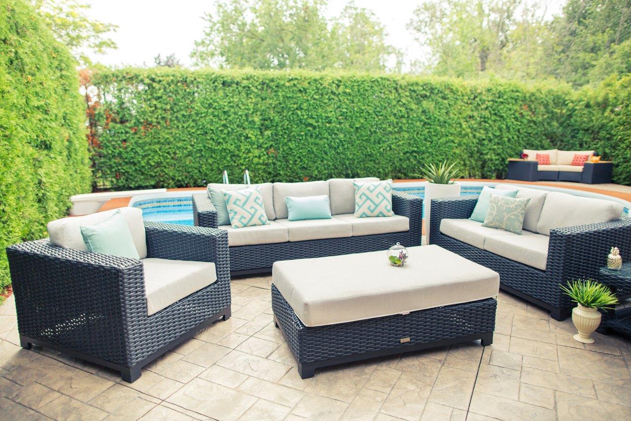 Trillium Ottoman with Sunbrella® Cushion