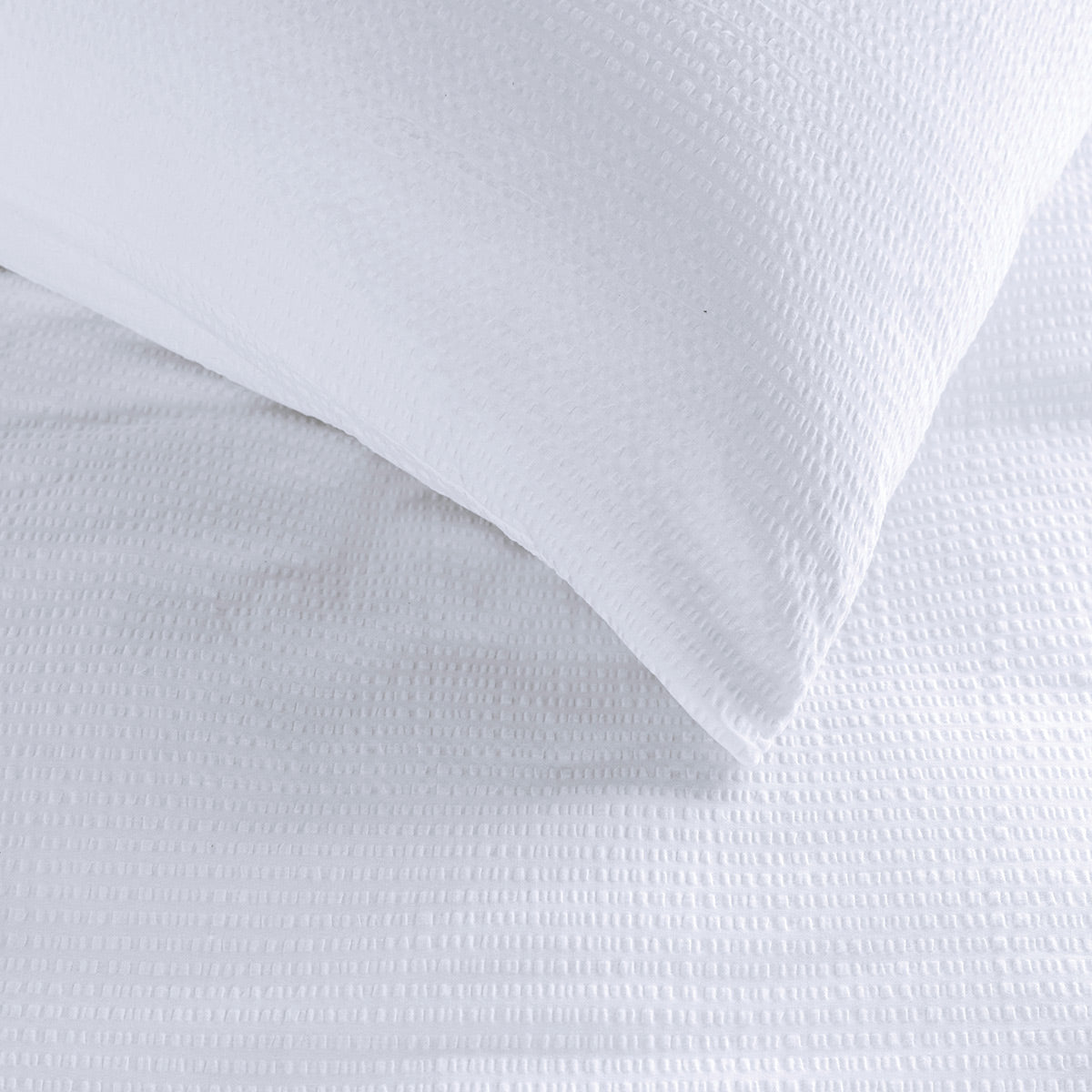 Housse de couette blanche Waffle