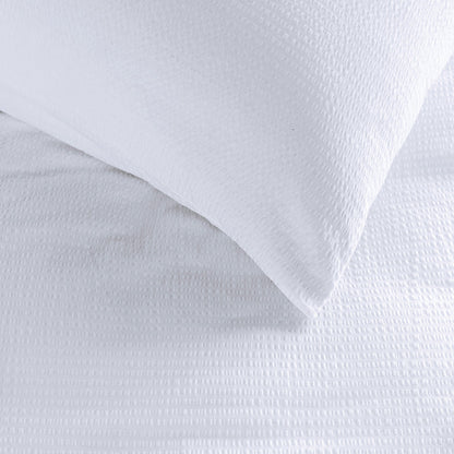 Housse de couette blanche Waffle
