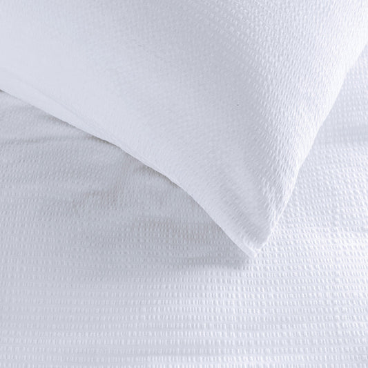Housse de couette blanche Waffle