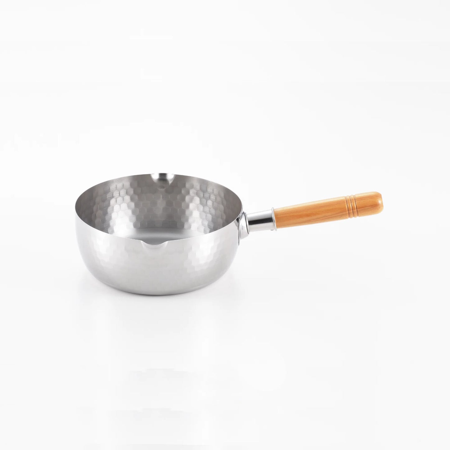 Yoshikawa Yukihira Saucepan 20 cm | 2.1 L Stainless Steel with Wooden Handle