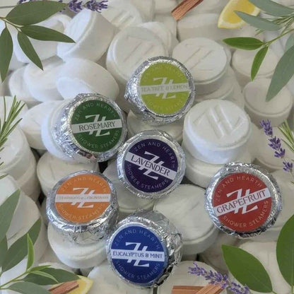 Zen & Hearth Shower Steamer Gift Set – 6 Aromatherapy Scents in Premium Gift Box | Natural Essential Oil Self-Care Gift for Women, Birthdays & Holidays | Handmade in Canada