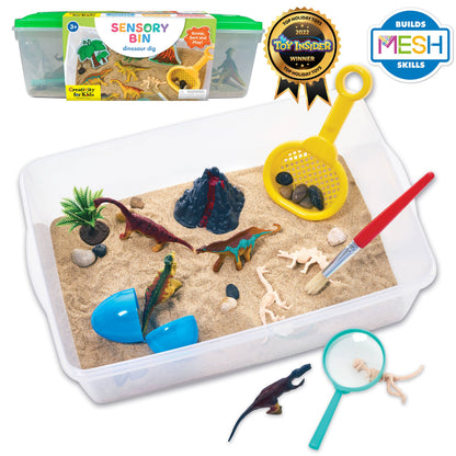 Faber-Castell / Creativity for Kids - Sensory Bin Dinosaur Dig Activity Bin - Ages 3+
