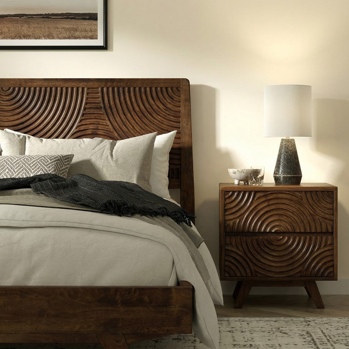Harmony Solid Wood Bed Frame