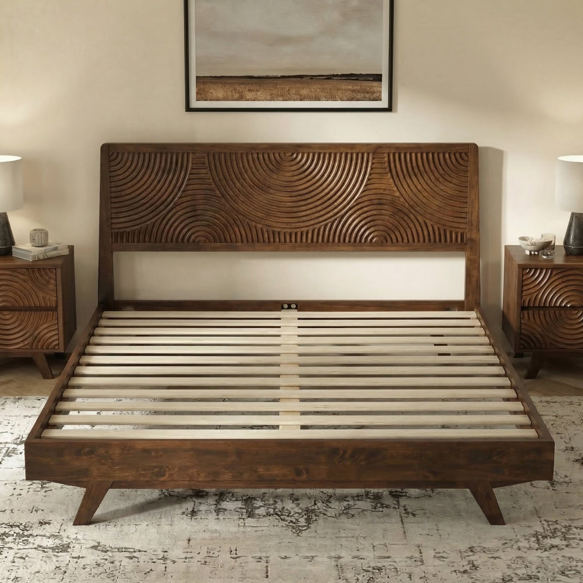 Harmony Solid Wood Bed Frame