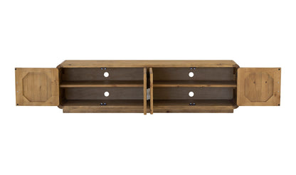 Machala Media Cabinet in Rustic Blonde