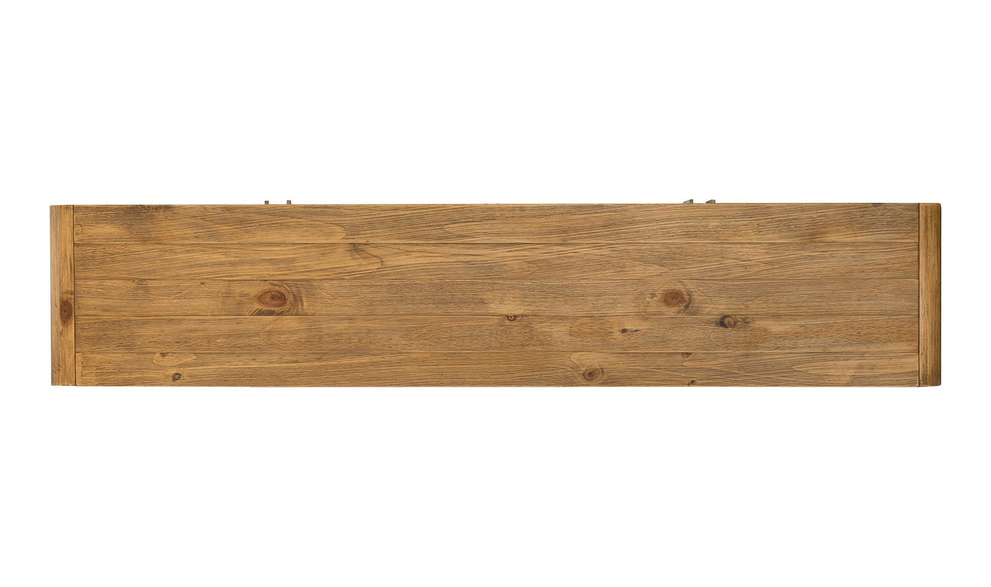 Machala Media Cabinet in Rustic Blonde