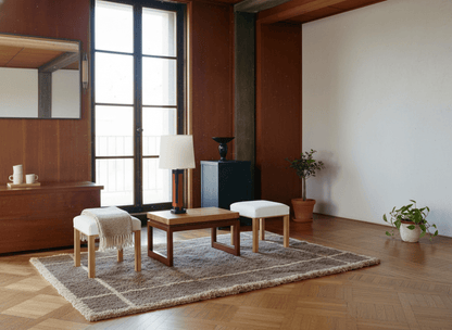 Modern Loft Handcrafted Silk Carpet