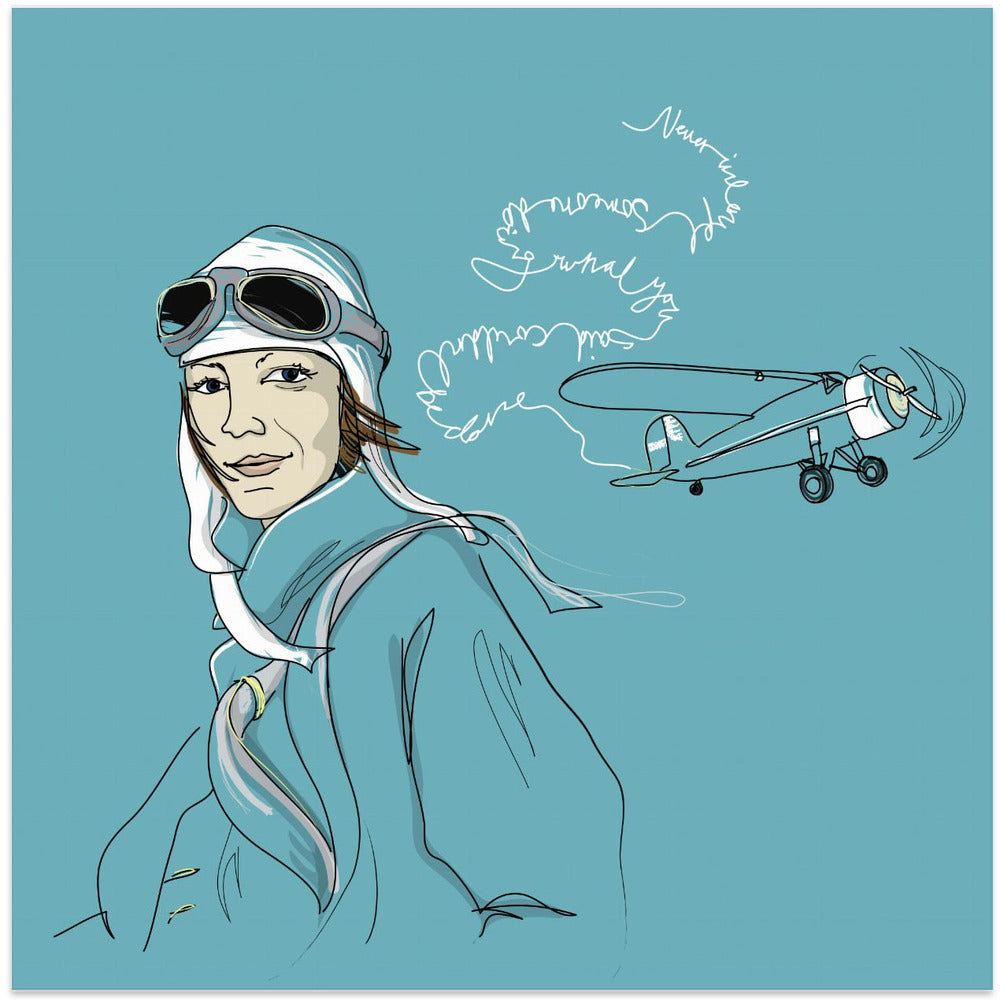 Wall art Amelia Earhart