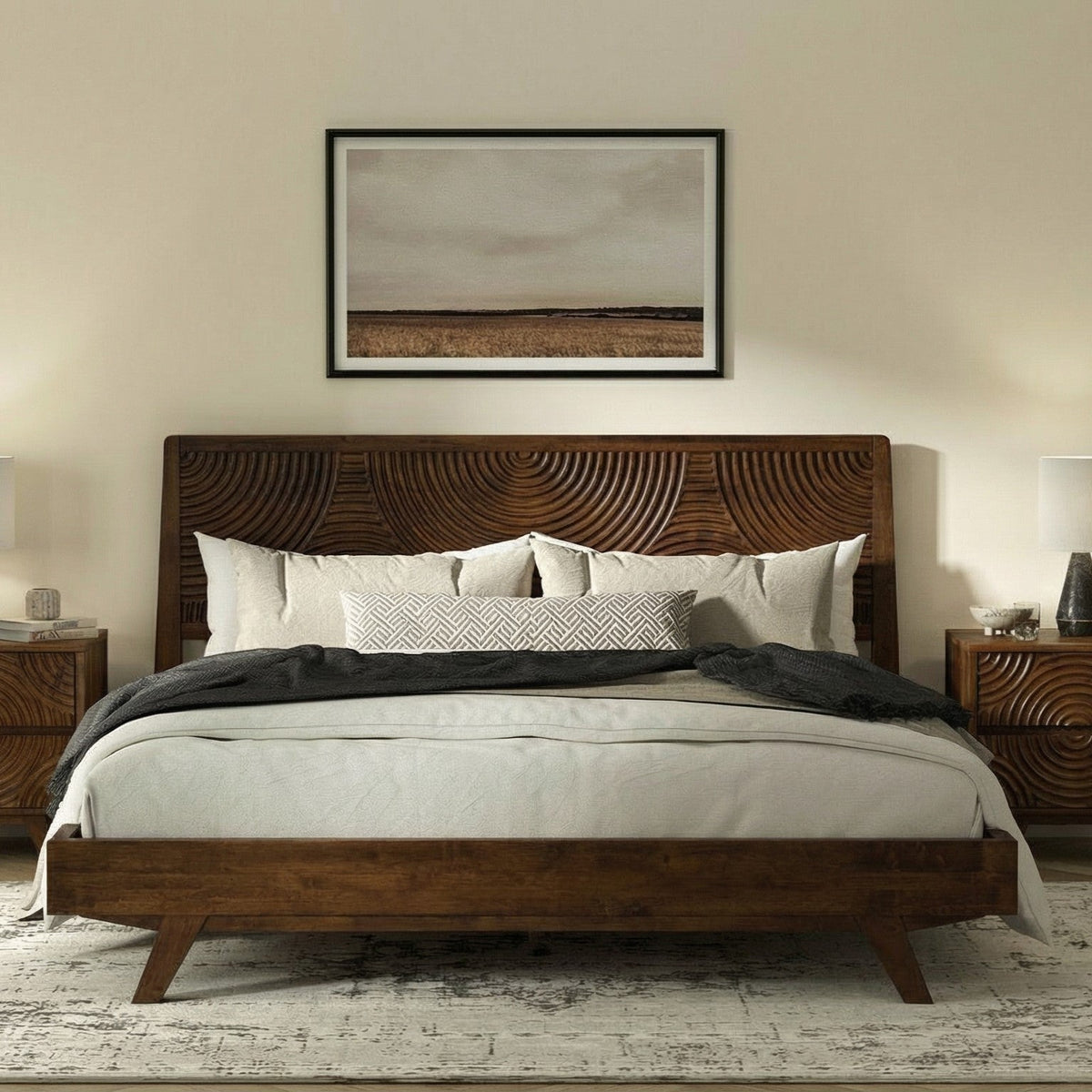 Harmony Solid Wood Bed Frame